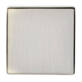 Eurolite Concealed 3mm Single Blank Plate Antique Brass