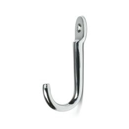 Polished Chrome Traditional Coat Hook
