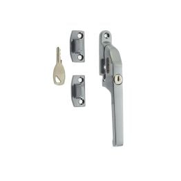 Jedo Modern Lockable Casement Fasteners 124mm Satin Chrome - By Frelan Hardware - JW78LSC