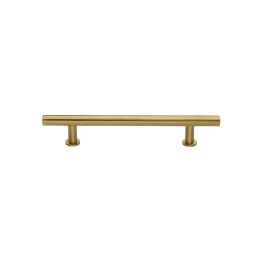 Heritage Brass Cabinet Pull T-Bar Design with 16mm Rose 101mm CTC Satin Brass Finish