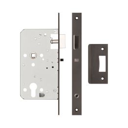 72mm Dark Bronze Din Euro Nightlatch 60mm Backset - By Frelan Hardware - JL-DNL60DB