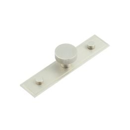 Thaxted Cupboard Knobs 30mm Stepped Backplate Satin Nickel - By Frelan Hardware - HOX-230SN-6090SN