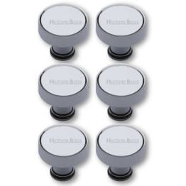 Heritage Brass Cabinet Knob Florence Design 32mm Polished Chrome finish