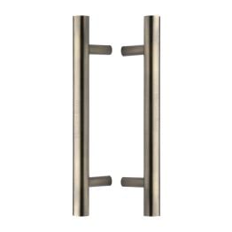 Heritage Brass Back to Back Door Pull Handle Bar Design 305mm Antique Brass Finish