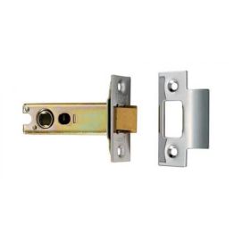 Heavy Sprung Tubular Latch 76mm - Electro Brassed/Satin Stainless Steel