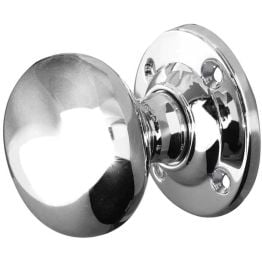 Jedo Mushroom Mortice Door Knobs 51mm Diameter 51mm Polished Chrome - By Frelan Hardware - JV172APC