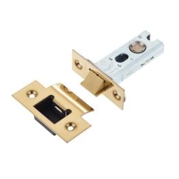 Jedo Heavy Duty Tubular Latches - 45 Degree Short Travel 64mm Brass Finish - By Frelan Hardware - JL-HDT64PVD