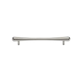 Heritage Brass Cabinet Pull T-Bar Raindrop Design 128mm CTC Polished Nickel Finish