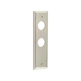 Burlington II Lever Plate Choices Din Bathroom Satin Nickel - By Frelan Hardware - BUR456SN