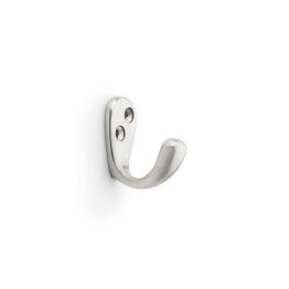 Alexander & Wilks - Victorian Single Robe Hook - Satin Nickel