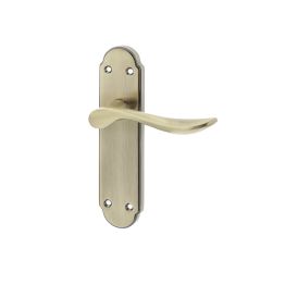 Henley Suite Door Handle on Latchplate Antique Bronze - By Frelan Hardware - JV191AB