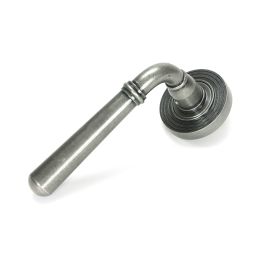 Pewter Newbury Lever on Rose Set (Beehive) - Unsprung
