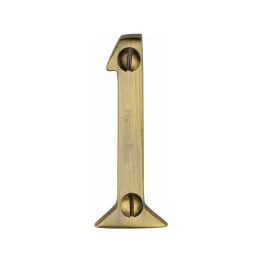 Heritage Brass Numeral 1 Face Fix 51mm (2") Antique Brass finish