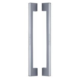 Heritage Brass Back to Back Door Pull Handle Metro Design 457mm Polished Chrome Finish