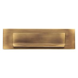 Heritage Brass Gravity Letterplate Antique Brass finish