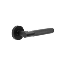 Jedo Bari Knurled Door Handles Black - By Frelan Hardware - JV850MB