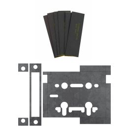 Atlantic Bathroom Lock & 3" x 2" Hinge Pads Intumescent kit FD60