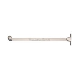Heritage Brass Casement Stay Roller Arm Design 150mm Polished Nickel Finish