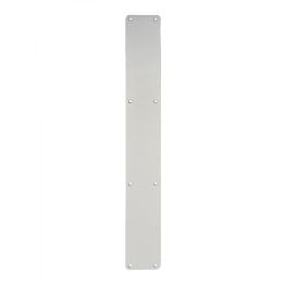 Plain Finger Plate  - Satin Anodised Aluminium