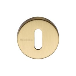 Heritage Brass Key Escutcheon Satin Brass Finish