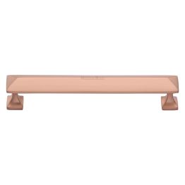 Heritage Brass Cabinet Pull Pyramid Design 152mm CTC Satin Rose Gold Finish