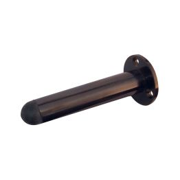 Jedo Cylinder Wall Mounted Door Stop on Rose 75mm Dark Bronze - By Frelan Hardware - JV9551BDB