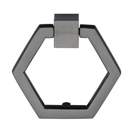 Heritage Brass Cabinet Drop Pull Hexagon Design 51mm Matt Bronze finish