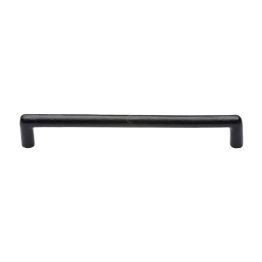 Black Iron Rustic Cabinet Pull Round Design 192mm CTC