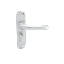 Ibra Lever On Wc Backplate - Satin Chrome