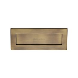 Heritage Brass Letterplate 10" x 4" Antique Brass finish