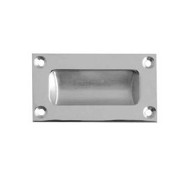 Jedo 89mm Flush Pulls 89mm Satin Chrome - By Frelan Hardware - JV428ASC