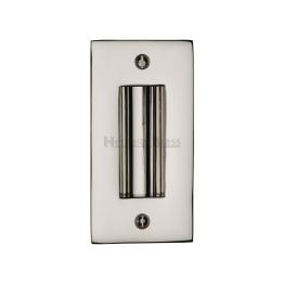 Flush Pull Handle 4" Polished Nickel finish