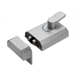 Contract Rim Cylinder Rollerbolt 60mm - Satin Chrome