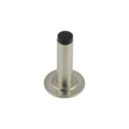 Burlington Plain Wall Mounted Door Stops Stepped Rose Satin Nickel - By Frelan Hardware - BUR-970SN-973SN