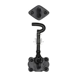 The Tudor Cabin Hook 6" Black Iron