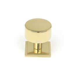 Polished Brass Kelso Cabinet Knob - 32mm (Square)