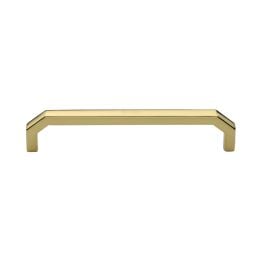 Heritage Brass Cabinet Pull Hex Angular Design 152mm CTC Polished Brass Finish