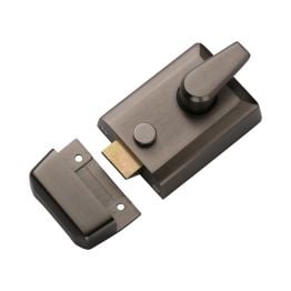 60mm Std. Nightlatch Matt Bronze Finish