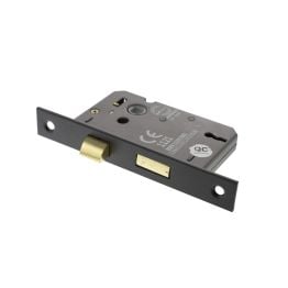Atlantic 3 Lever Key Sashlock [CE] 3" - Matt Black