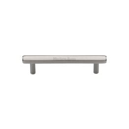Heritage Brass Cabinet Pull Hexagon Design 96mm CTC Satin Nickel finish