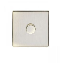 Eurolite Concealed 3mm 1 Gang Dimmer Antique Brass