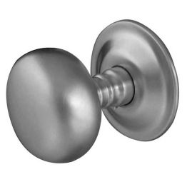 Jedo Mushroom Mortice Door Knobs 62mm Diameter 62mm Satin Chrome - By Frelan Hardware - JV46SC