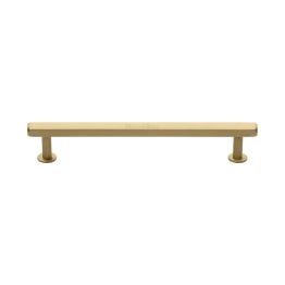 Heritage Brass Cabinet Pull Hexagon Design with 16mm Rose 160mm CTC Satin Brass finish