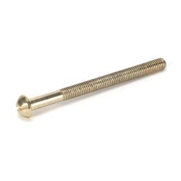 Polished Brass SS M5 x 64mm Male Bolt
