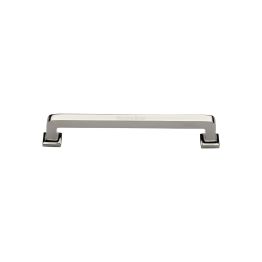 Heritage Brass Cabinet Pull Square Vintage Design 101mm CTC Polished Nickel Finish