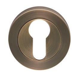 Euro Profile Escutcheon - Antique Brass