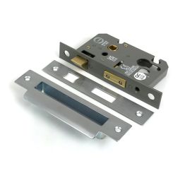 Satin Chrome 2½" Euro Profile Sash Lock