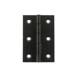 Atlantic Washered Hinges 3" x 2" x 2.2mm - Matt Black (Pair)