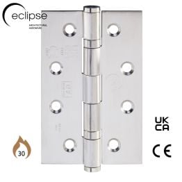 Eclipse 14341 - 102x67x2mm SSS Ball Bearing Hinge Grade 7 - (Pair) - Satin Stainless Steel