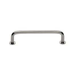 Heritage Brass Cabinet Pull Wire Design with 16mm Rose 128mm CTC Polished Nickel Finish